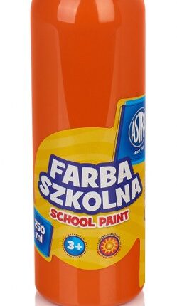 Farba szkolna Astra 250 ml - pomarańczowa