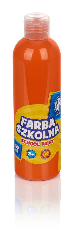 Farba szkolna Astra 250 ml - pomarańczowa Farba szkolna Astra 250 ml - pomarańczowa - obrazek 1