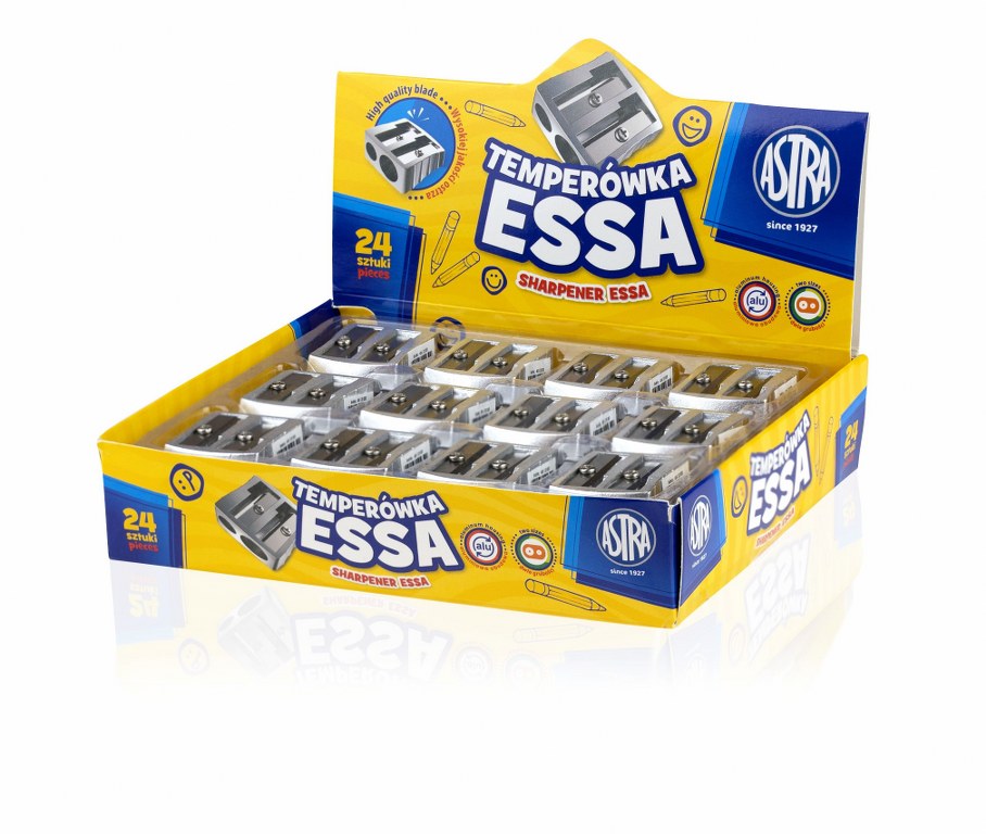 Temperówka aluminiowa z dwoma otworami Astra ESSAi Temperówka aluminiowa z dwoma otworami Astra ESSAi - obrazek 1