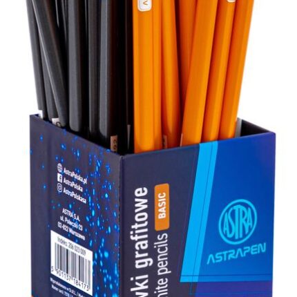 Ołówki grafitowe trójkątne HB ASTRAPEN - Classic - 48 szt. drum