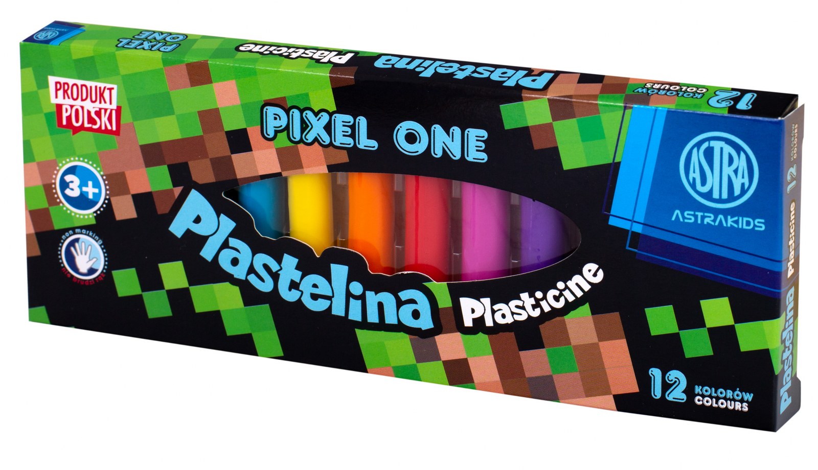 Plastelina Pixel One Astra Kids 12 kolorów Plastelina Pixel One Astra Kids 12 kolorów - obrazek 1