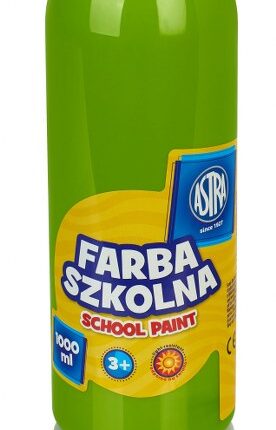 Farby szkolne Astra 1000 ml - limonkowa