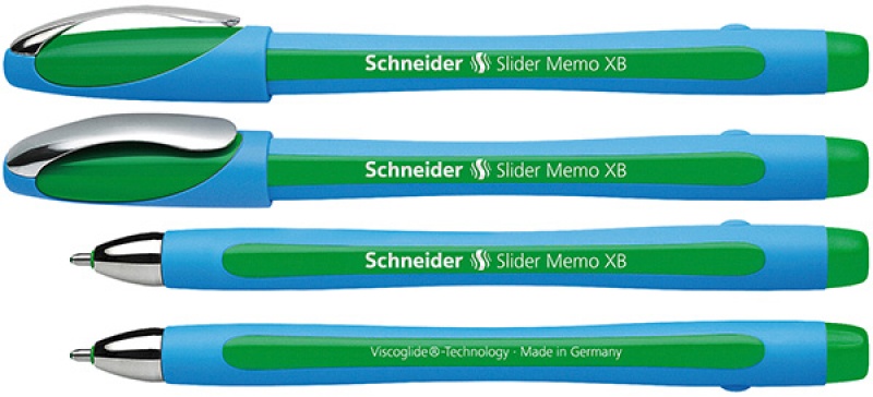 81379-23707-dlugopis_schneider_slider_memo_xb_zielony-800w Długopis SCHNEIDER Slider Memo, XB, zielony - obrazek 1
