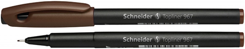 81618-23958-cienkopis_schneider_topliner_967_0_4_mm_brazow-800w Cienkopis SCHNEIDER Topliner 967, 0,4 mm, brązowy (opakowanie 10 szt.) - obrazek 1