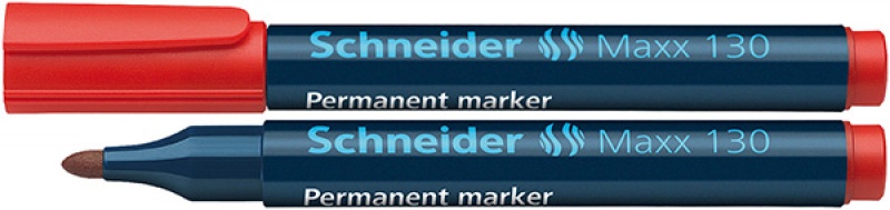 81643-23983-marker_permanentny_schneider_maxx_130_okragly_-800w Marker permanentny SCHNEIDER Maxx 130, okrągły, 1-3mm, czerwony (opakowanie 10 szt.) - obrazek 1