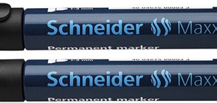 Marker permanentny SCHNEIDER Maxx 230, okrągły, 1-3mm, czarny (opakowanie 10 szt.)