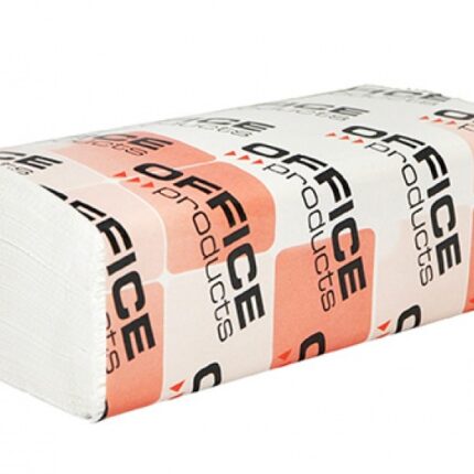 Ręczniki składane ZZ celulozowe OFFICE PRODUCTS, 2-warstwowe, 3000 listków, 20szt., białe