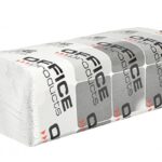 Ręczniki składane ZZ makulaturowe OFFICE PRODUCTS, 1-warstwowe, 4000 listków, 20szt., białe
