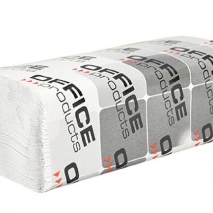 Ręczniki składane ZZ makulaturowe OFFICE PRODUCTS, 1-warstwowe, 4000 listków, 20szt., białe