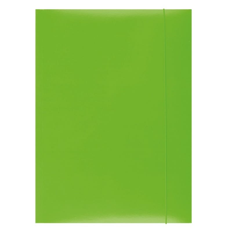 82040-24278-teczka_z_gumka_office_products_karton_lakier_a-800w Teczka z gumką OFFICE PRODUCTS, karton/lakier, A4, 350gsm, 3-skrz., zielona - obrazek 1
