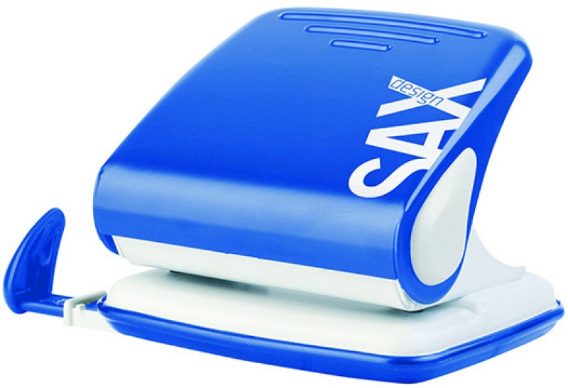 82186-22061-dziurkacz_saxdesign_418_paperbox_dziurkuje_do_-800w Dziurkacz SAXDesign 418 paperbox, dziurkuje do 30 kartek, niebieski - obrazek 1