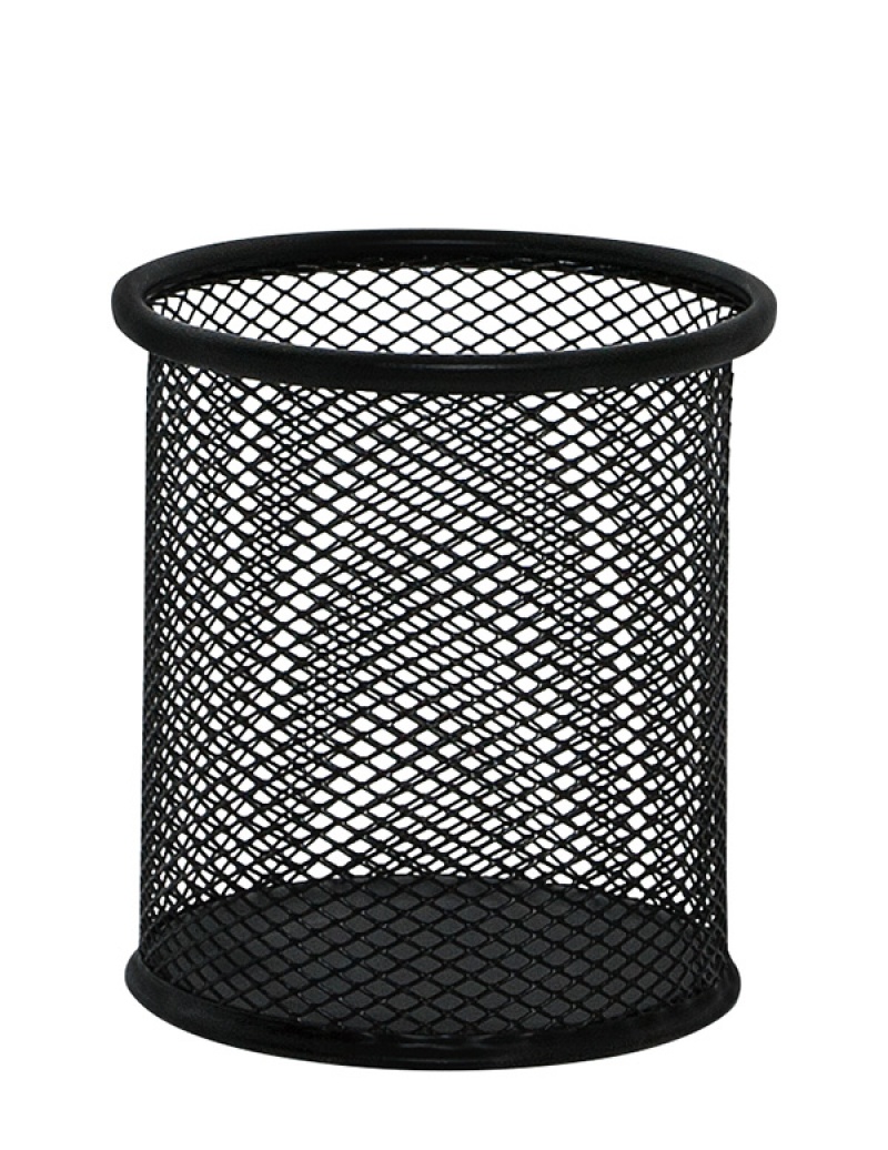 82695-17066-pojemnik_na_dlugopisy_q_connect_office_set_met-800w Pojemnik na długopisy Q-CONNECT Office Set, metalowy, czarny - obrazek 1