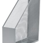 Pojemnik na dokumenty Q-CONNECT Office Set, metalowy, srebrny