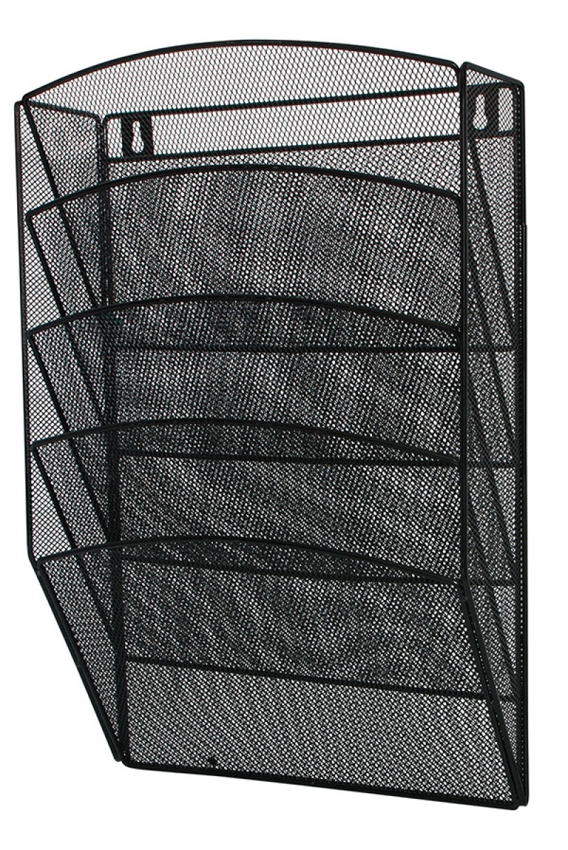 82706-17074-zestaw_5_polek_q_connect_office_set_metalowy_a-800w Zestaw 5 półek Q-CONNECT Office Set, metalowy, A4, czarny - obrazek 1