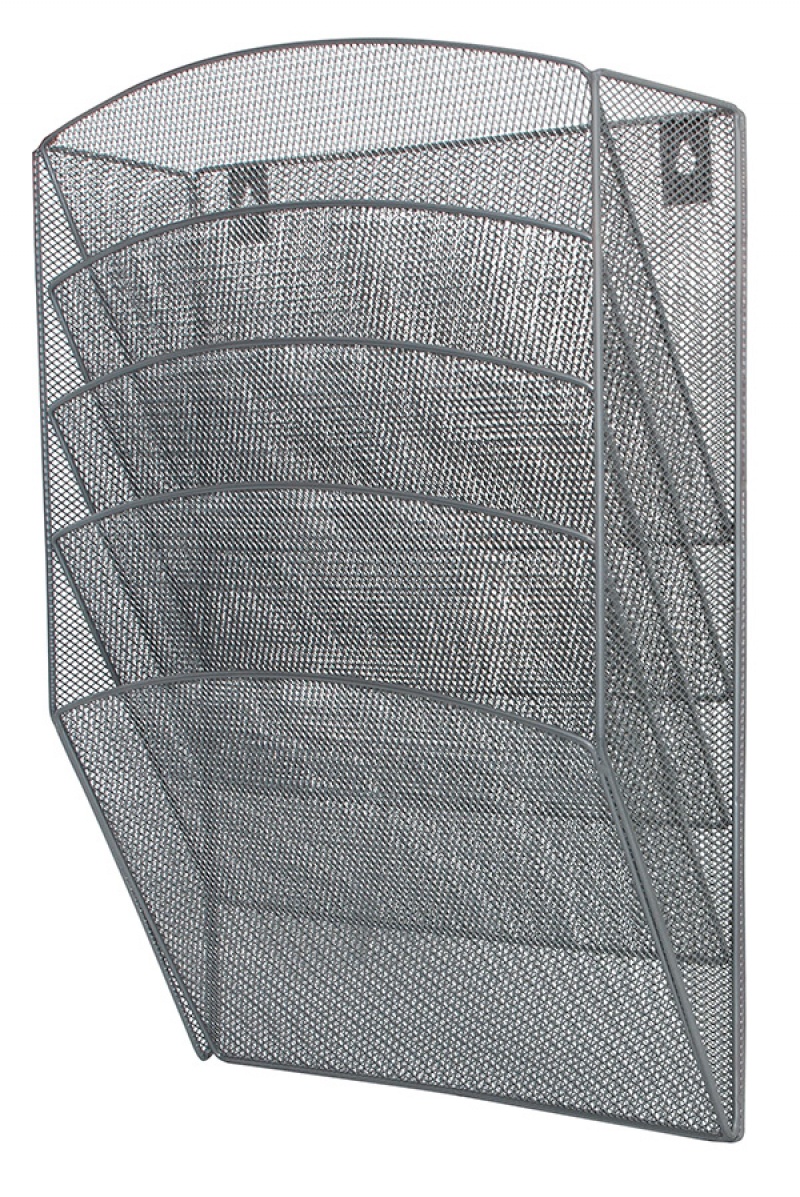 82707-20687-zestaw_5_polek_q_connect_metalowy_a4_srebrny-800w Zestaw 5 półek Q-CONNECT Office Set, metalowy, A4, srebrny - obrazek 1