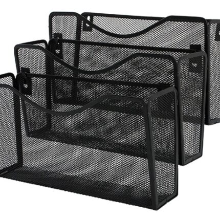 Zestaw naścienny Q-CONNECT Office Set, metalowy, 3 półki, czarny