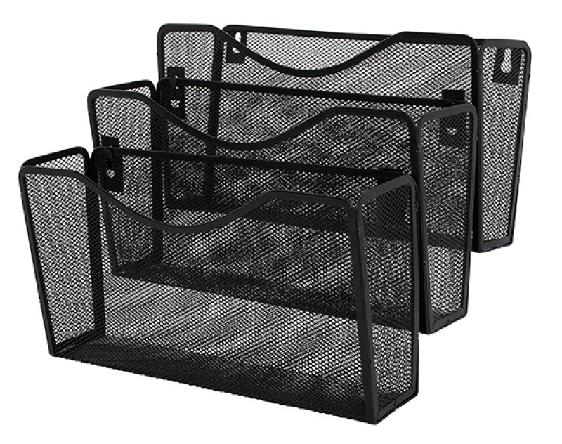 82708-20326-zestaw_nascienny_q_connect_office_set_metalowy-800w-1 Zestaw naścienny Q-CONNECT Office Set, metalowy, 3 półki, czarny - obrazek 1