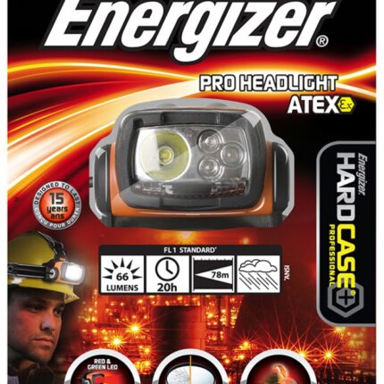Latarka czołowa ENERGIZER Headlight Atex Led, czarna