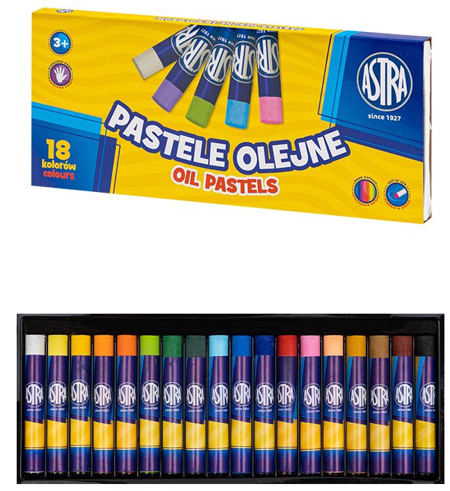 Pastele olejne Astra 18 kolorów Pastele olejne Astra 18 kolorów - obrazek 1