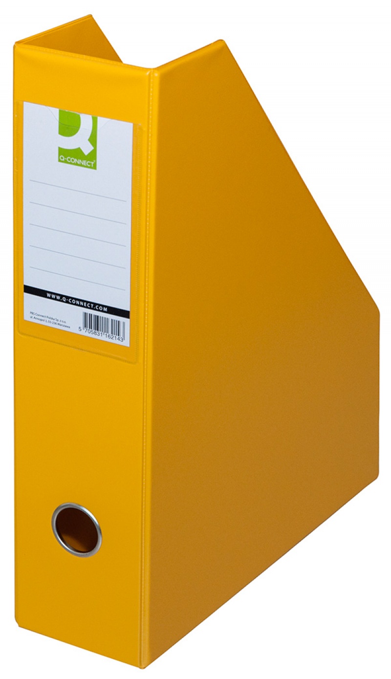83868-19708-pojemnik_na_dokumenty_q_connect_pvc_a4_76_zolt-800w Pojemnik na dokumenty Q-CONNECT, PVC, A4/76, żółty - obrazek 1