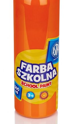 Farba szkolna Astra 500 ml - pomarańczowa