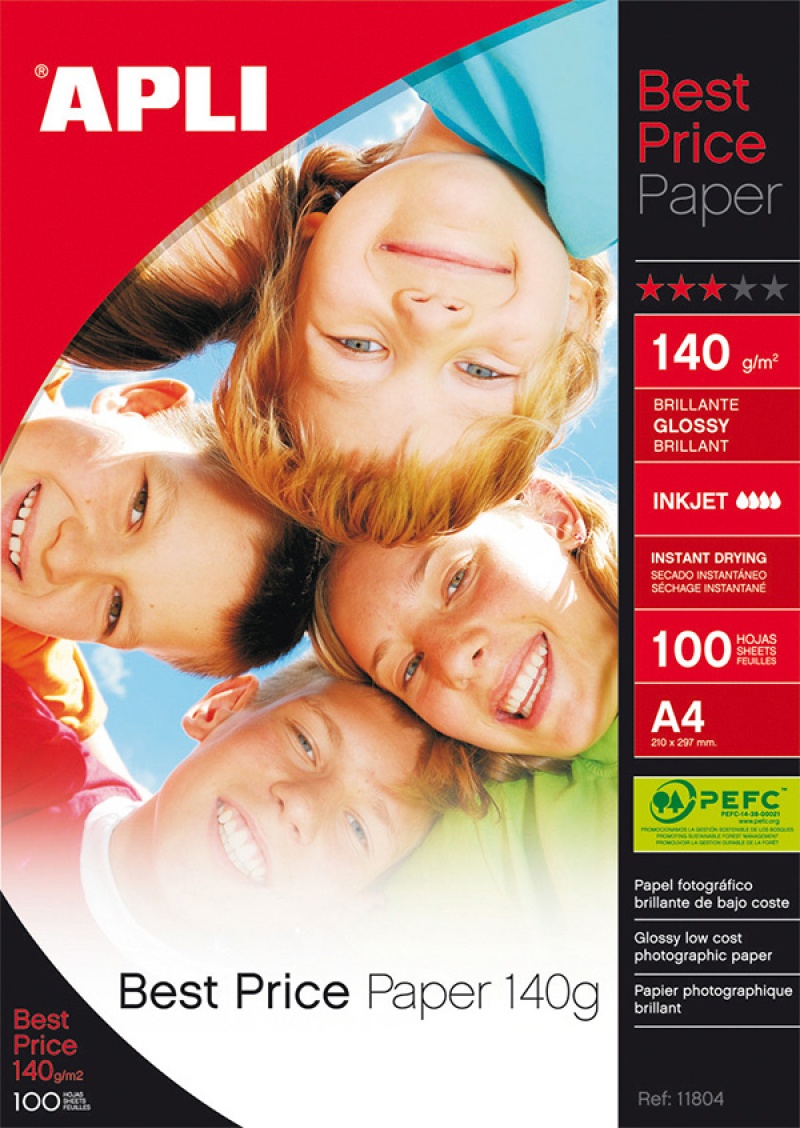 87381-13678-papier_fotograficzny_apli_best_price_photo_pap-800w-1 Papier fotograficzny APLI Best Price Photo Paper, A4, 140gsm, błyszczący, 100ark. - obrazek 1