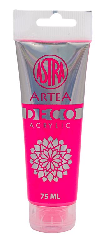 Farba akrylowa DECO ARTEA 75 ml tuba - Neonowy Różowy Farba akrylowa DECO ARTEA 75 ml tuba - Neonowy Różowy - obrazek 1