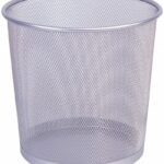 Kosz na śmieci Q-CONNECT Office Set, metalowy, 12l, srebrny