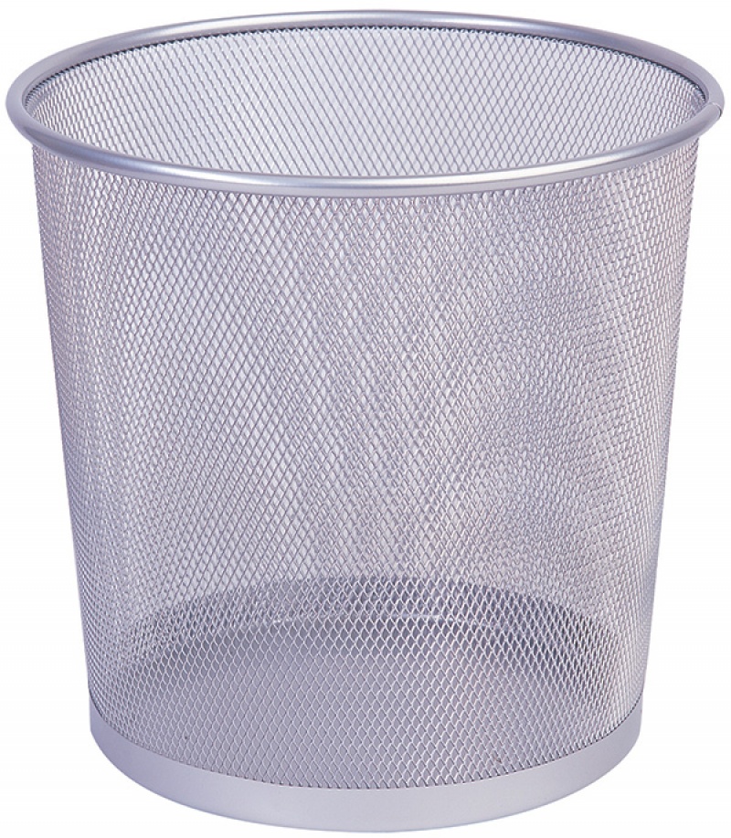 88433-32384-kosz_na_smieci_q_connect_office_set_metalowy_1-800w-1 Kosz na śmieci Q-CONNECT Office Set, metalowy, 12l, srebrny - obrazek 1