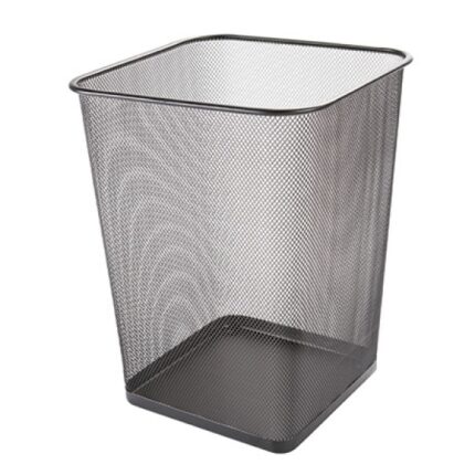 Kosz na śmieci Q-CONNECT Office Set, metalowy, 18l, czarny
