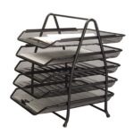 Zestaw na biurko Q-CONNECT Office Set, metalowy, 5 szufladek, czarny