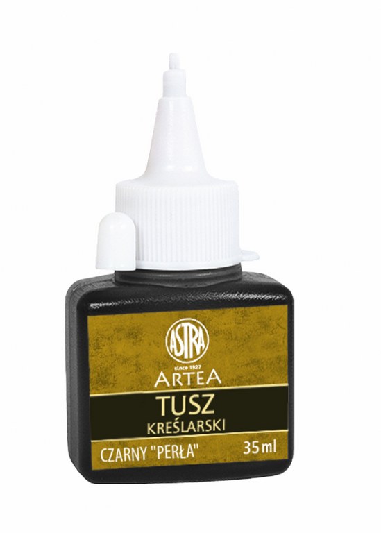 Tusz kreślarski 35 ml czarny perła – wodoodporny, do rapidografów. Tusz kreślarski 35 ml czarny perła – wodoodporny, do rapidografów. - obrazek 1