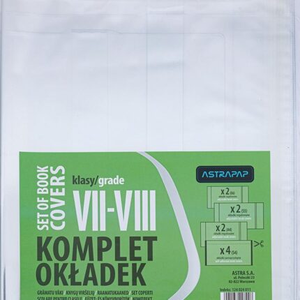 Uniwersalny komplet okładek ASTRAPAP do klas VII-VIII