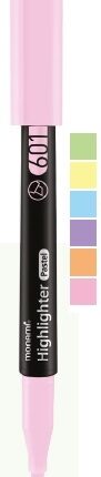 Cienki zakreślacz Highlighter 601 pomarańczowy pastelowy