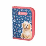Piórnik pojedynczy dwuklapkowy bez wyposażenia ASTRABAG CUTE PUPPY, AC1