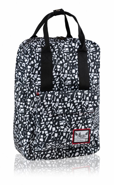 Torba- Plecak 2w1 Black Terrazzo Hash 3 Torba- Plecak 2w1 Black Terrazzo Hash 3 - obrazek 1