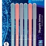 Długopis kulkowy ze skuwką 0,7 mm ASTRAPEN Satin - 6 szt. blister