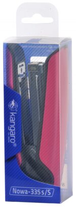 Zszywacz KANGARO Nowa-335S/S, zszywa do 30 kartek, metalowy, w pudełku PP, różowy - obrazek 2