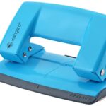Dziurkacz KANGARO Aion-10G/S, dziurkuje do 10 kartek, metalowy, w pudełku PP, turkusowy