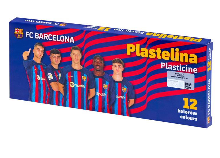 Plastelina szkolna FC Barcelona 2023 - 12 kolorów Plastelina szkolna FC Barcelona 2023 - 12 kolorów - obrazek 1