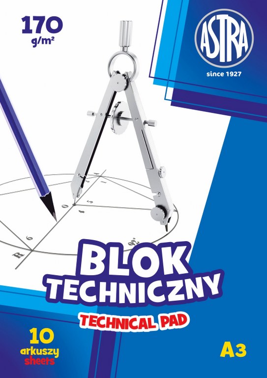 blok techniczny Astra A3 170g blok techniczny Astra A3 170g - obrazek 1