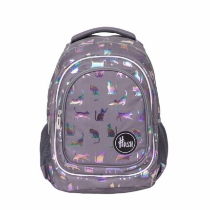PLECAK HASH HOLO EFFECT ULTRAVIOLET CATS, AB330 DLA DZIEWCZYNKI KLASA 1 - 3