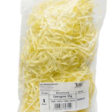 Rafia dekoracyjna FOLIA PAPER, 30g, żółta