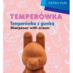 Gumka z temperówką w kształcie króliczka 2w1 Astra, blister 1 sztuka