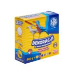 Masa papierowa zestaw 240g, 6 farb 10ml, pędzelek