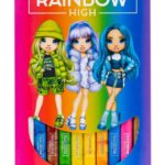 Kredki tęczowe trójkątne RAINBOW HIGH - 10 kolorów