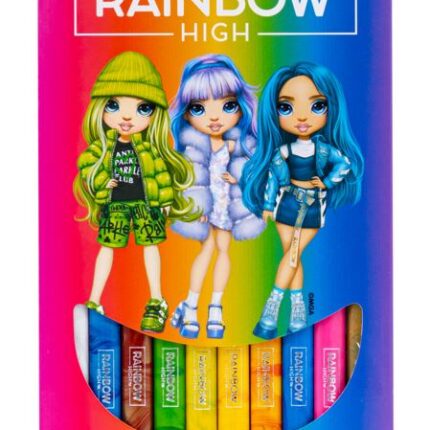 Kredki tęczowe trójkątne RAINBOW HIGH - 10 kolorów
