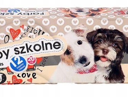 Farby szkolne Pieski 6 kol x 20 ml