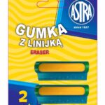 Gumka i linijka 5cm 2w1 ASTRA - 2 szt. blister