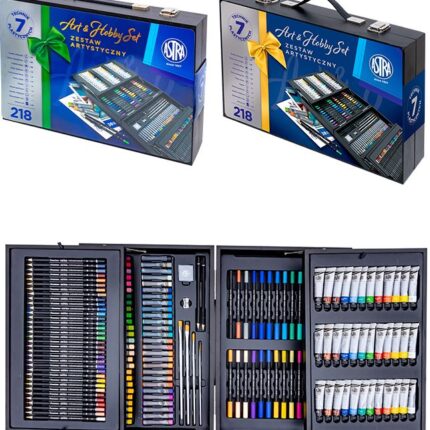 Walizka artystyczna drewniana ASTRA ART&HOBBY - 218 el.
